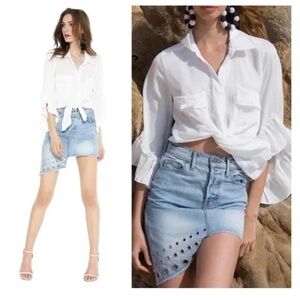 Misa Los Angeles Mini Skirt Size 27 Color Blue